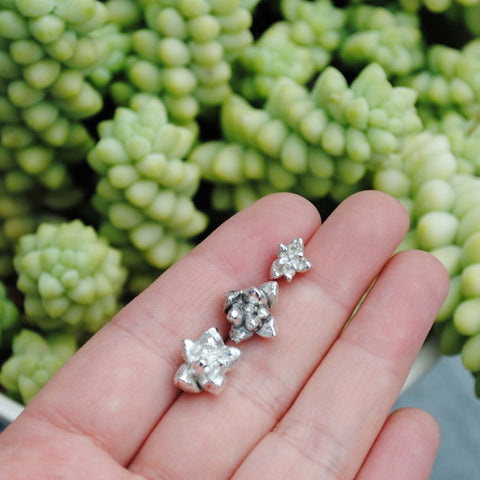 Sterling silver succulent castings (Lot aa)