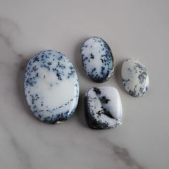 Dendritic agate (aka dendritic opal) cabochons