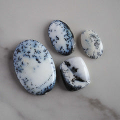 Dendritic agate (aka dendritic opal) cabochons