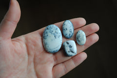 Dendritic agate (aka dendritic opal) cabochons