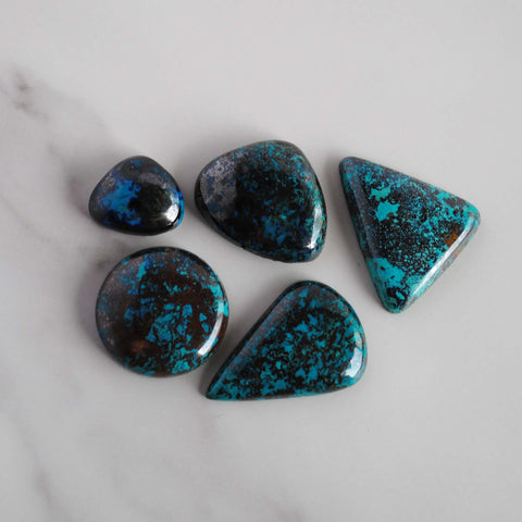 Chrysocolla cabochons