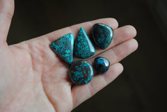 Chrysocolla cabochons