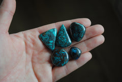 Chrysocolla cabochons
