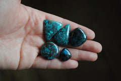 Chrysocolla cabochons