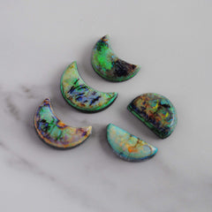 Monarch Opal crescent and half moons cabochons