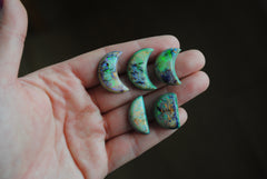 Monarch Opal crescent and half moons cabochons