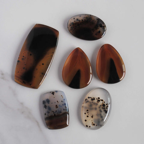 Montana agate cabochons