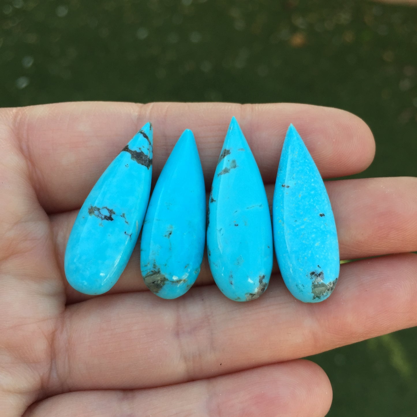 Kingman turquoise cabochons