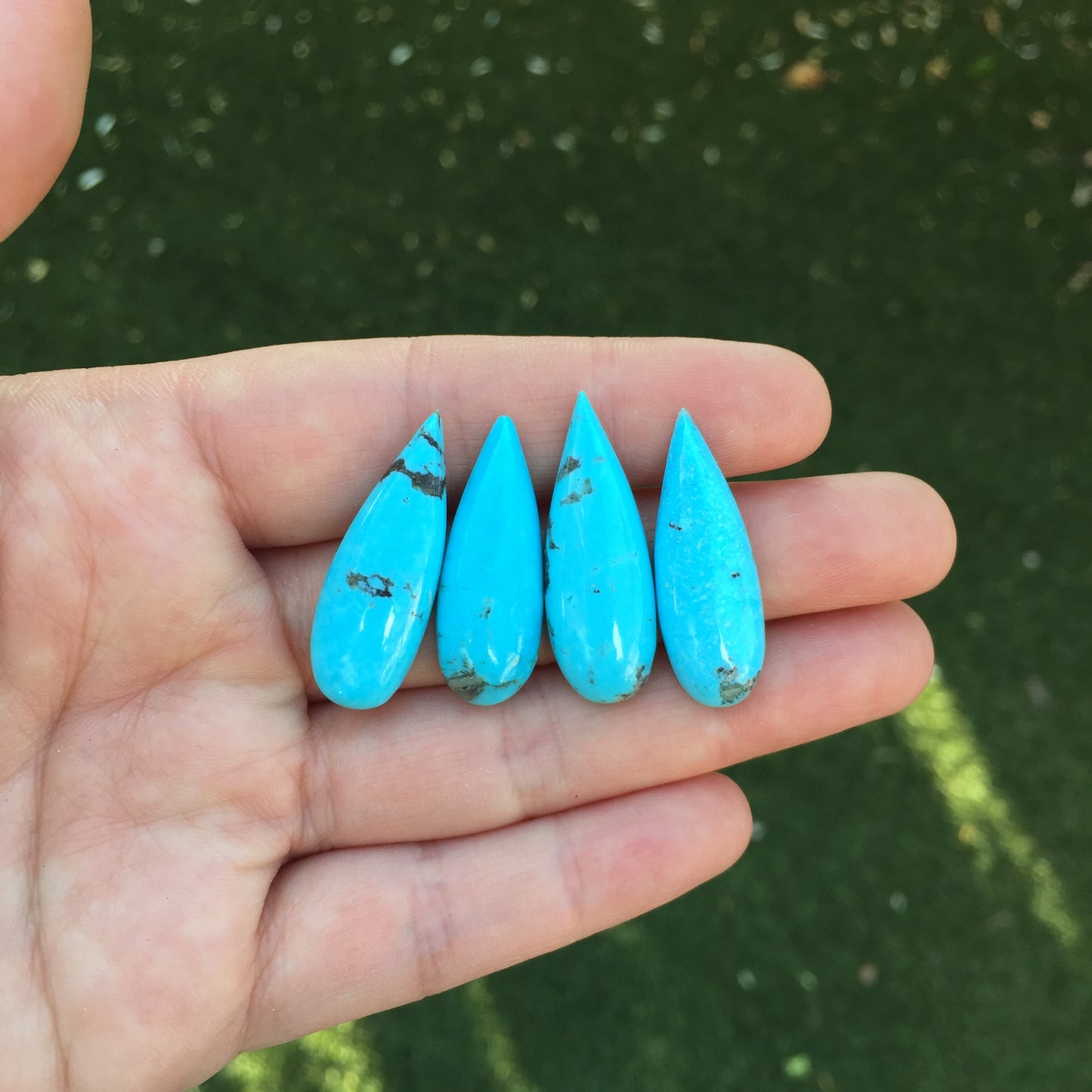 Kingman turquoise cabochons
