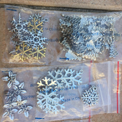 Holiday Christmas Winter plated charms/pendants