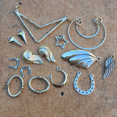 Sterling silver charms/components/links/pendants