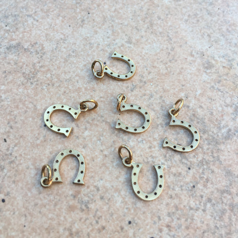 Bronze horseshoe charm/pendants