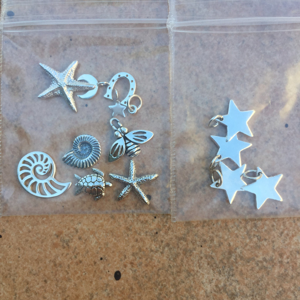 Sterling silver charms/components