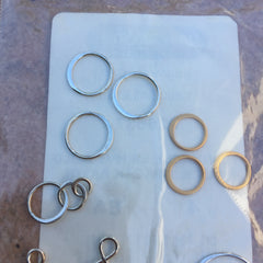 Sterling silver and gold filled links and circles