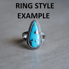 RESERVED: turquoise ring, size 7.5