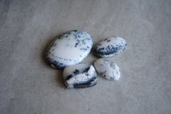 Dendritic agate (aka dendritic opal) cabochons