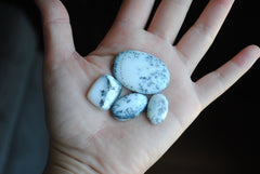 Dendritic agate (aka dendritic opal) cabochons
