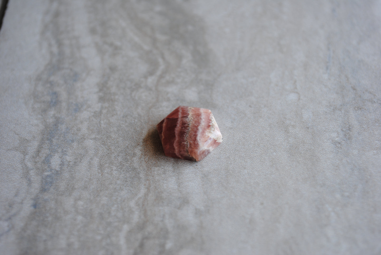 Rhodochrosite hexagon cabochon