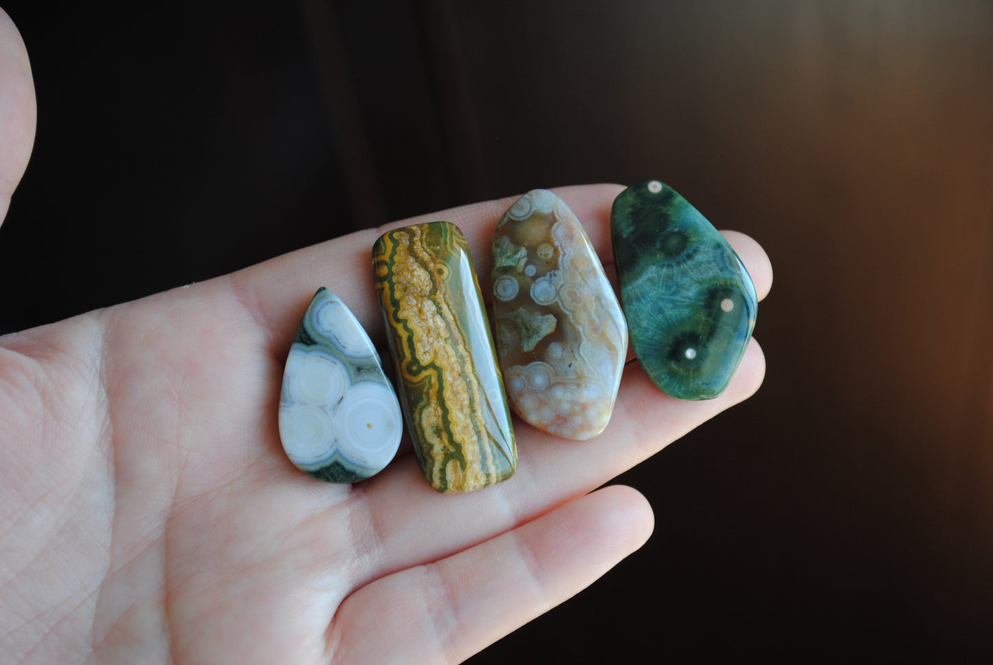 Ocean Jasper cabochons