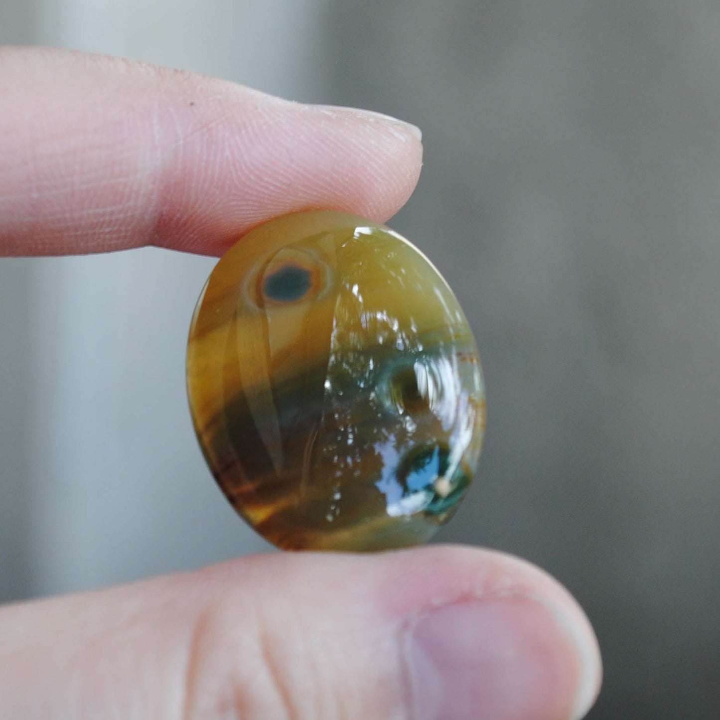 Oval Ocean Jasper cab