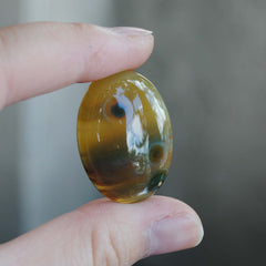 Oval Ocean Jasper cab