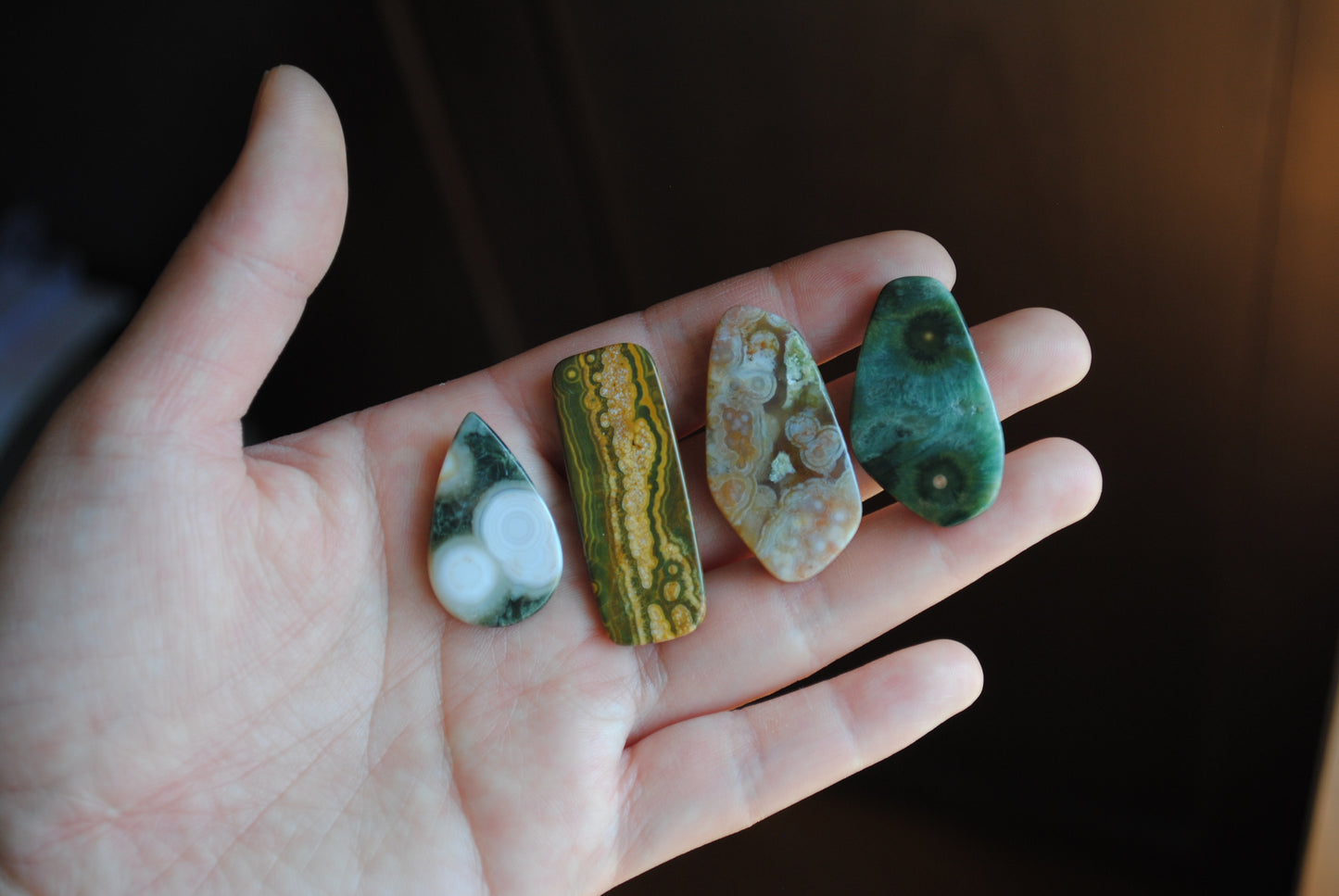 Ocean Jasper cabochons