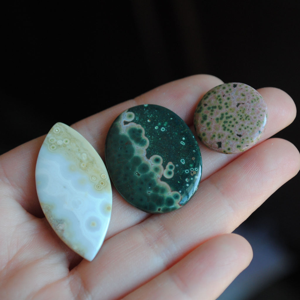 Ocean Jasper cabochons
