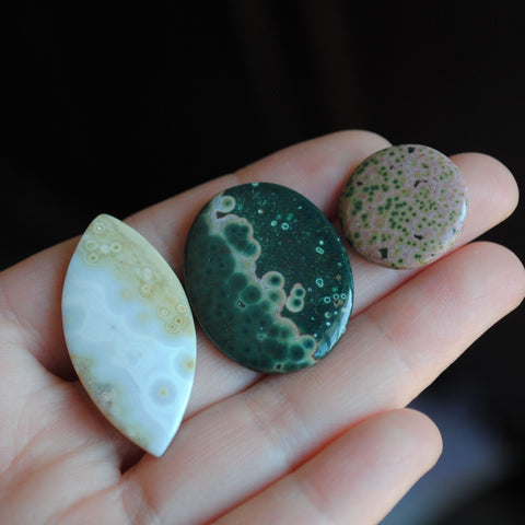 Ocean Jasper cabochons