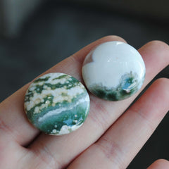 25mm round Ocean Jasper cabs