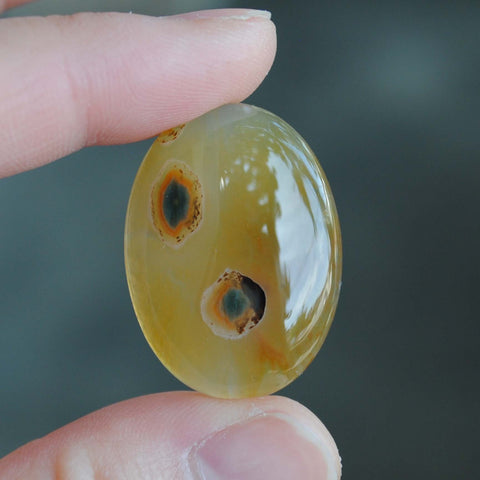 Oval Ocean Jasper cab