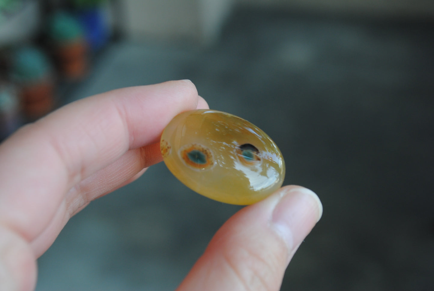 Oval Ocean Jasper cab