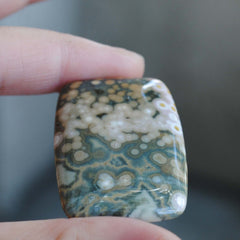 Large Rectangle Ocean Jasper cab