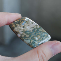 Large Rectangle Ocean Jasper cab