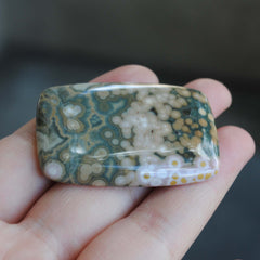 Large Rectangle Ocean Jasper cab