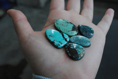 Cloud Mountain turquoise cabochons