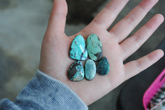 Cloud Mountain turquoise cabochons