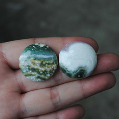25mm round Ocean Jasper cabs
