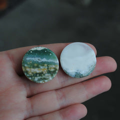 25mm round Ocean Jasper cabs