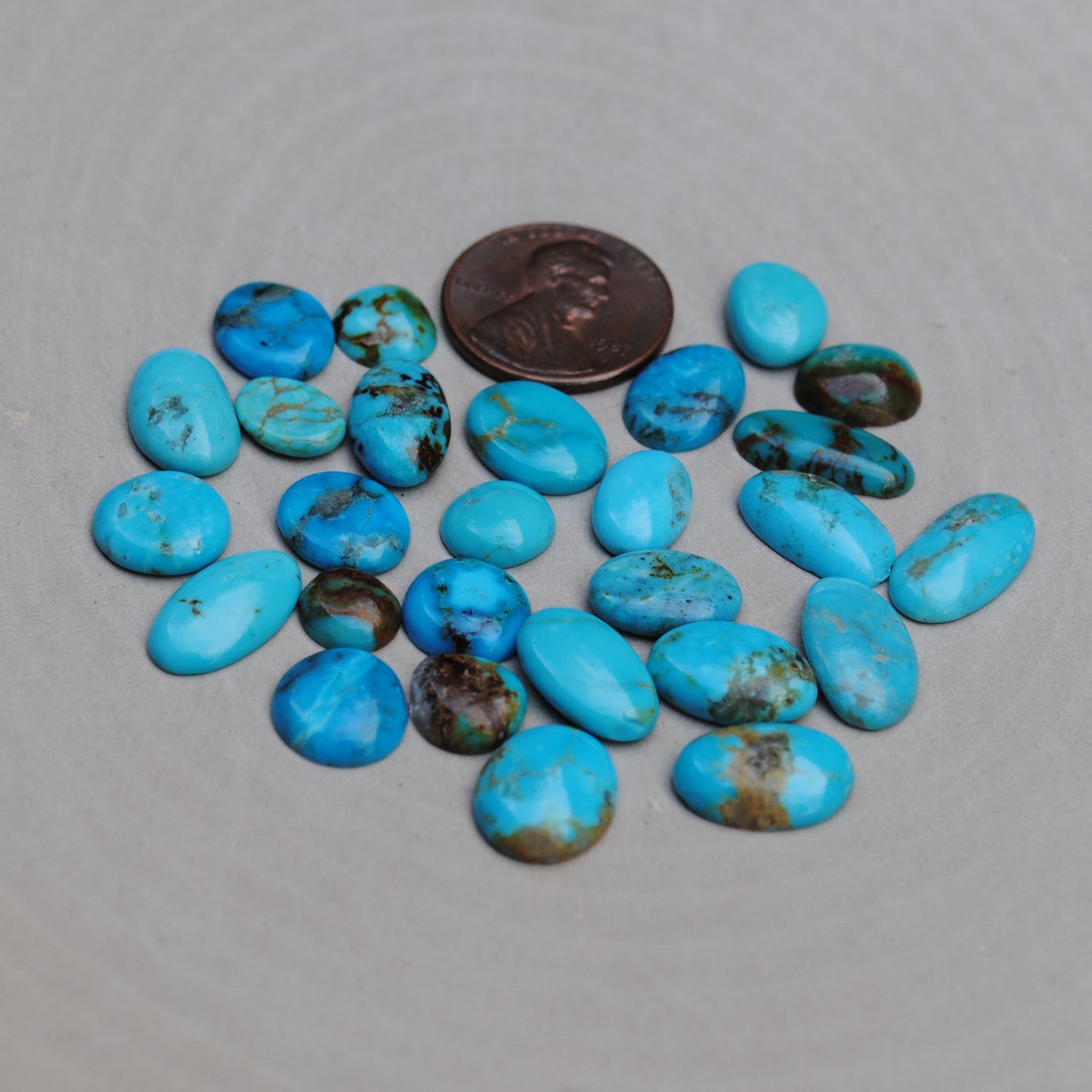 Kingman Turquoise Freeform Cabs (Lot 1)