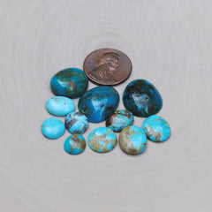 Kingman Turquoise Freeform Cabs (Lot 2)
