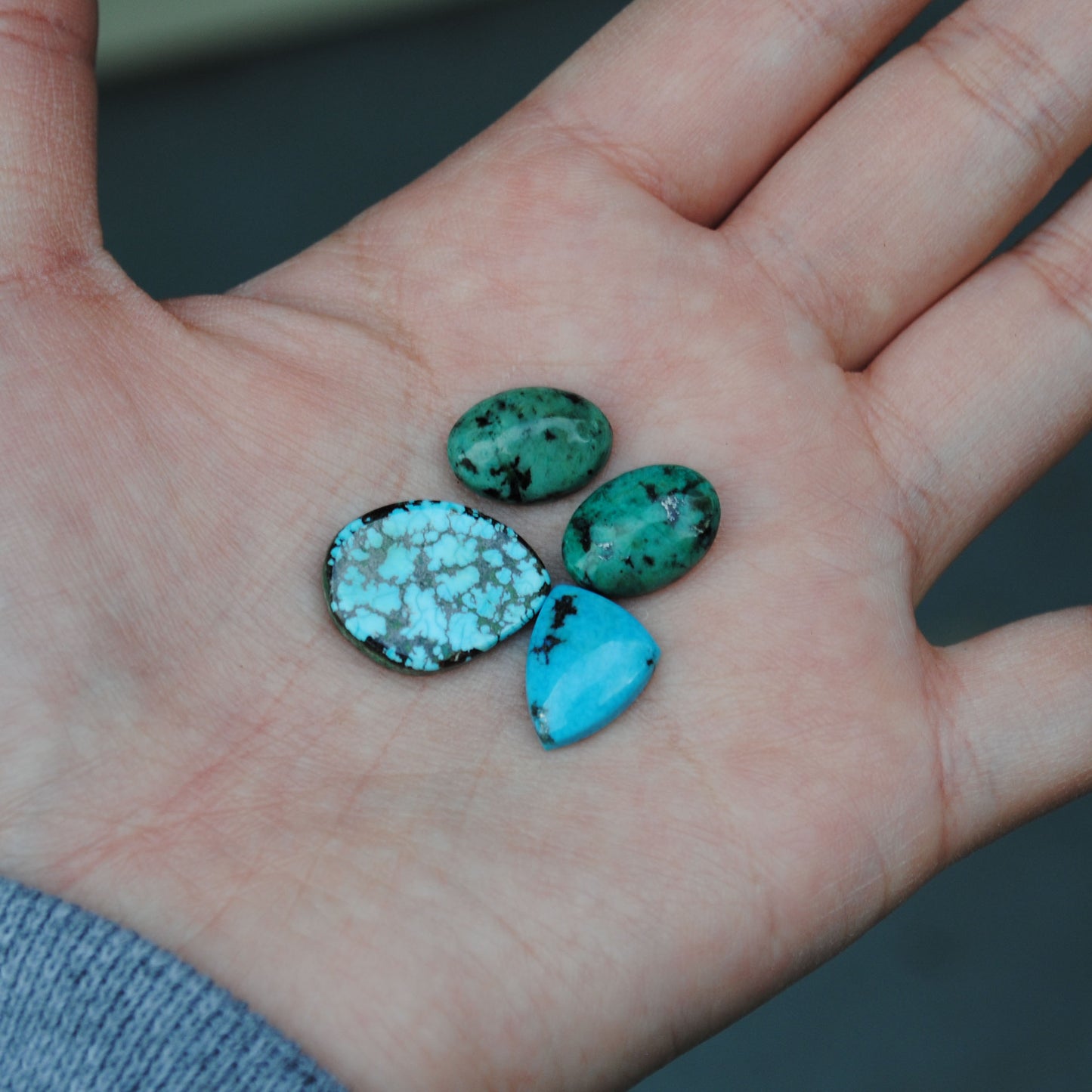 Unknown and Chinese Turquoise Cabs