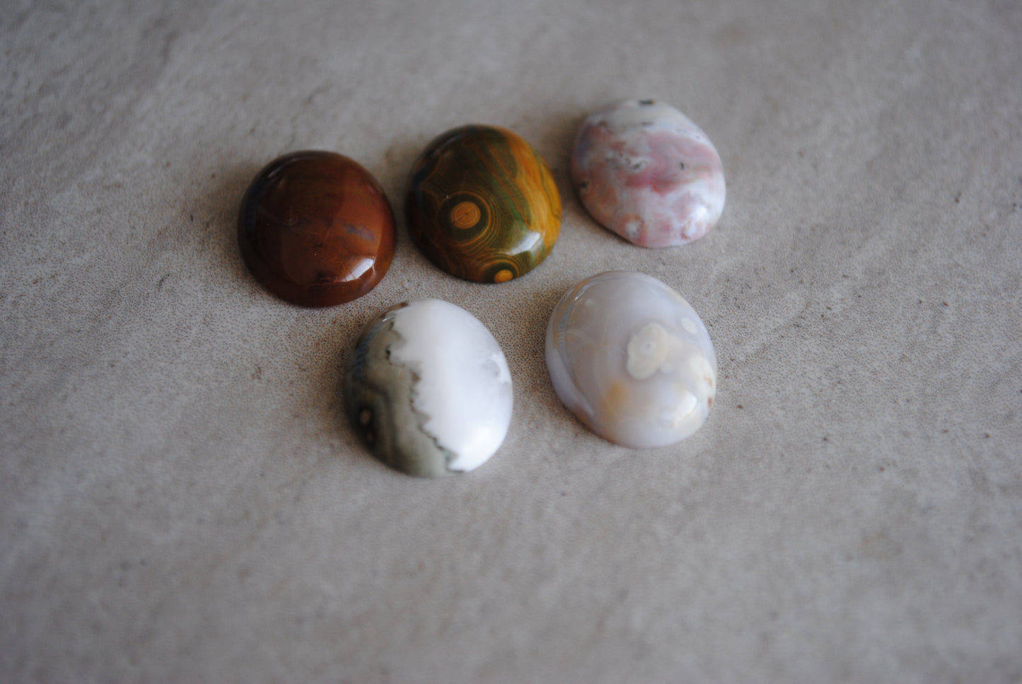 Ocean Jasper 15x20mm oval cabochons