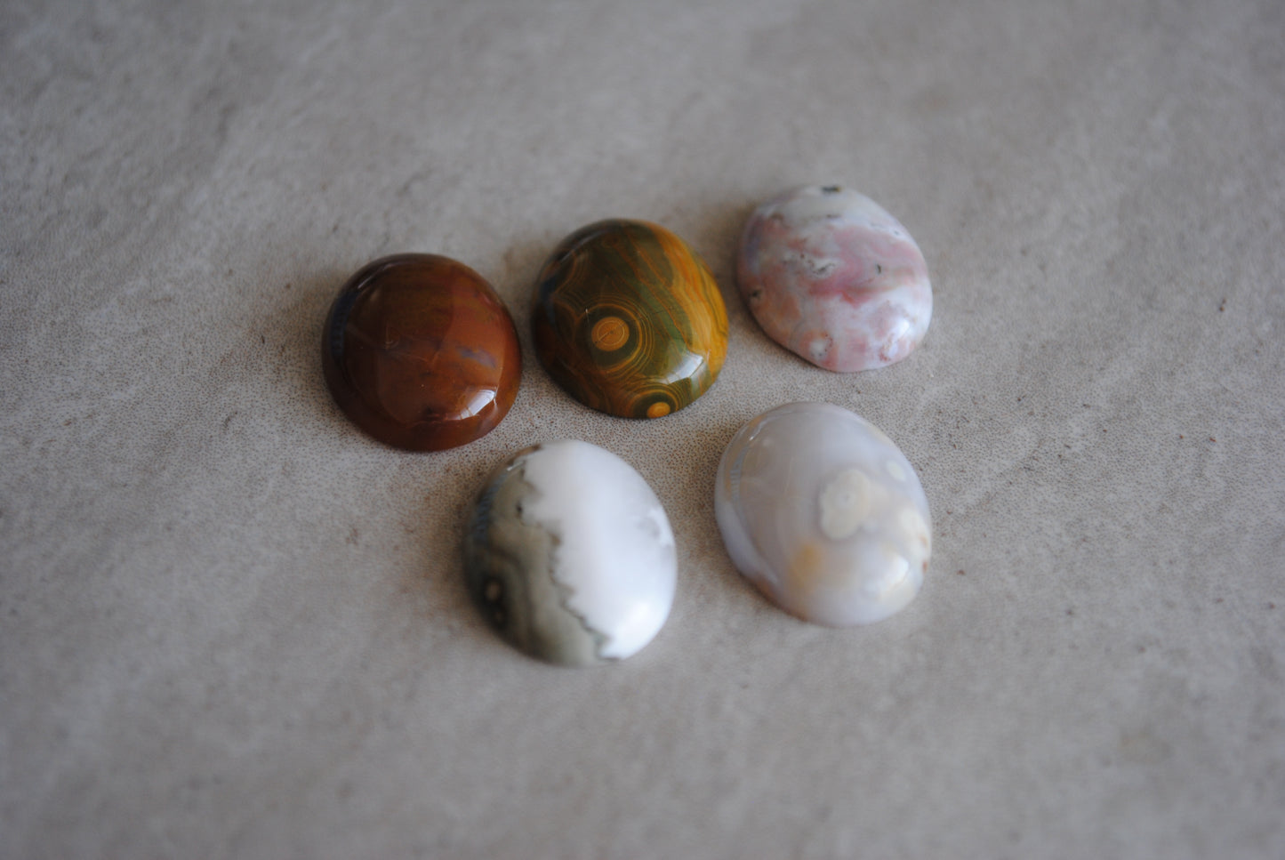 Ocean Jasper 15x20mm oval cabochons