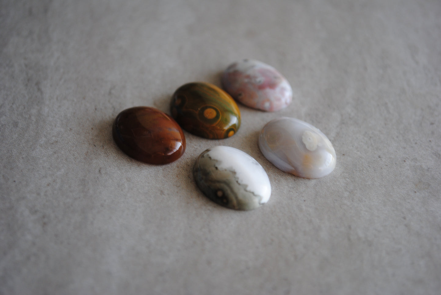 Ocean Jasper 15x20mm oval cabochons