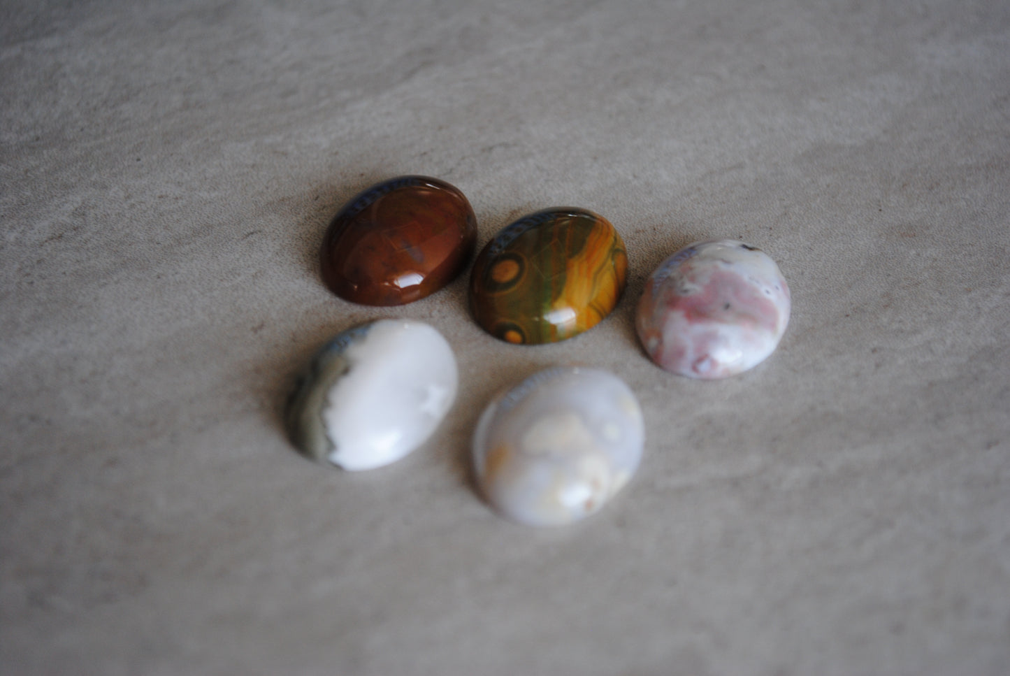 Ocean Jasper 15x20mm oval cabochons
