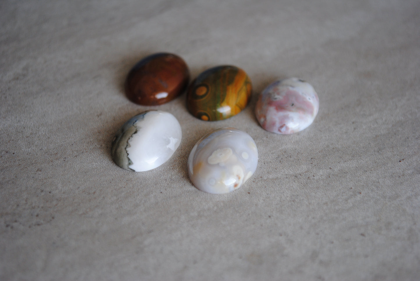 Ocean Jasper 15x20mm oval cabochons