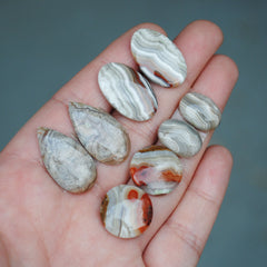 Crazy Lace Agate Pair Cabs