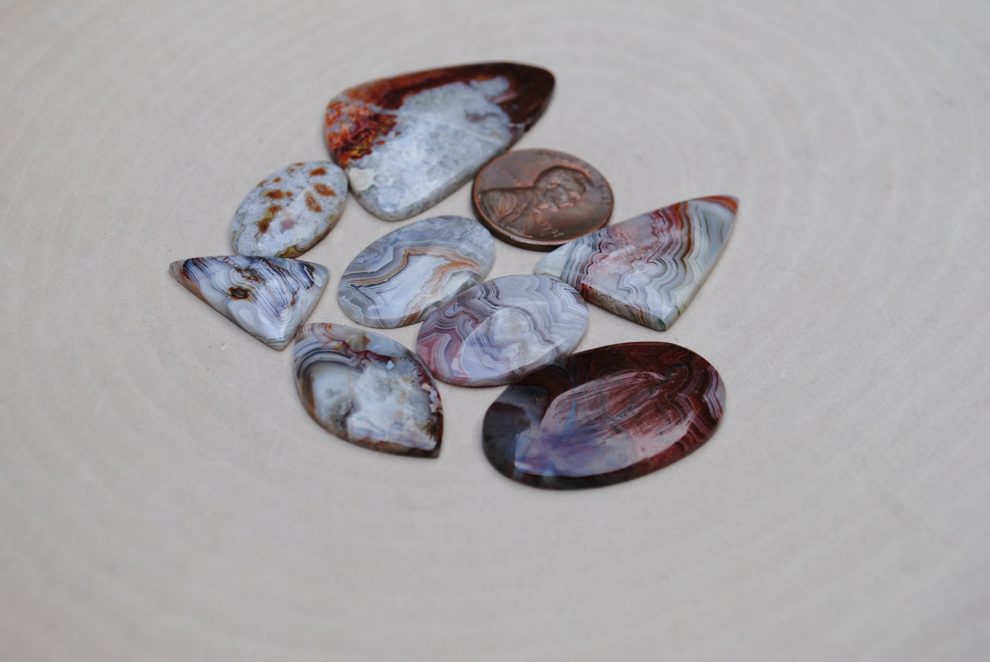 Crazy Lace Agate Freeform Cabs