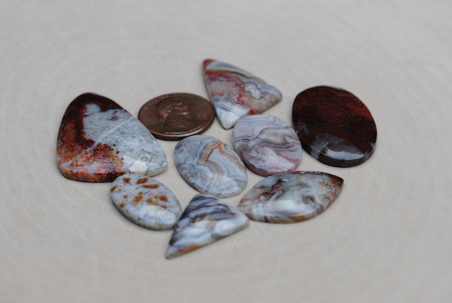 Crazy Lace Agate Freeform Cabs