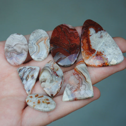 Crazy Lace Agate Freeform Cabs